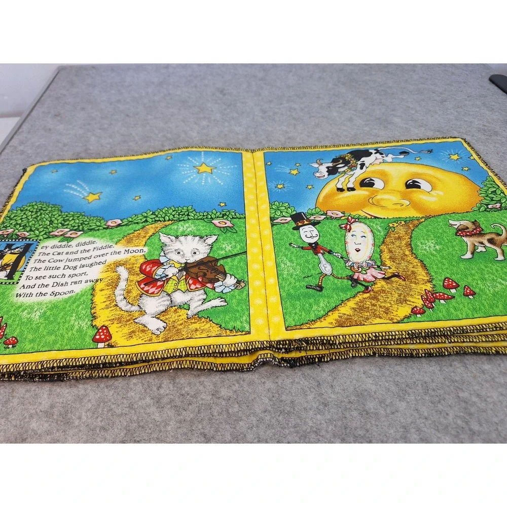 Mary Engelbreit Mother Goose Volume 1 Fabric Cloth Book Nursery Rhymes Handmade